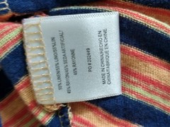 Modcloth Linen Striped Flutter Sleeve Swing Dress Women&rsquo;s Plus 1X Retro Vintage