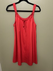 Things Between Tencil Flowy Red Mini Dress Woman Size Large