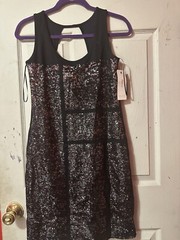 Cluny Black Dress With Sequence