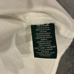 New Lauren Ralph Lauren Womens White Denim Dress Sz 4 Classic Cotton Sleeveless