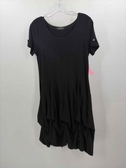 Pre-Owned Tango Mango Black Size Small Knee Length Short Sleeve Dress