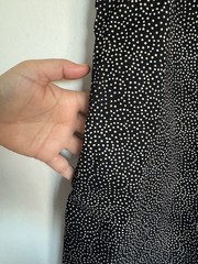 Old Navy Women’s Micro Dot Pattern Black White Tank Babydoll Mini Dress Sz M