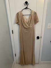 Ever Pretty Gold Sequin Gown