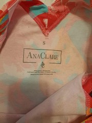 Ana Clare Emilee Maxi Shift Dress Tahiti Size S EUC #137