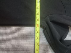 Lacoste Black Solid Scoop Neck 3/4 Sleeve Mini Dress Pleated Logo Pockets 36