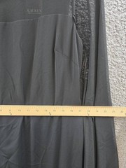 Lauren Ralph Lauren Cape Georgette Gown Women&rsquo;s 10 Black Zip Hook & Eye Closure