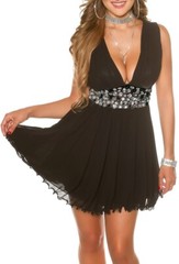 Sexy Miss Classy Ladies Cocktail Evening Dress Chiffon Tulle Satin Stones 40