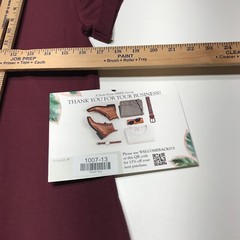 Jones New York T-Shirt Dress Size Large Lightweight Maroon Sleeve Casual Stretch