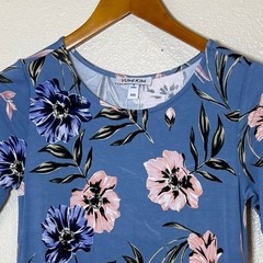 New Yumi Kim Livi Shift Dress Women XXS Blue Wild Flowers Feminine Chic Party