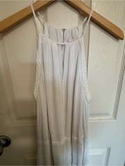 Parker White Tiered Dress Resort Poolside Vacation Summer sundress Lightweight