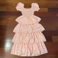 LoveShackFancy x Target Simone Tiered Ruffled Maxi Floral Romantic XXS READ B31