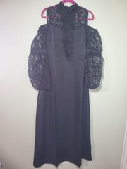 Killstar It&rsquo;s Black Friday Isabeau Curse Maxi Dress Womens Neck Long Sleeve Xxl