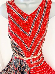 Bnwt red embellished sleeveless stunning Virgos lounge mini dress size 12