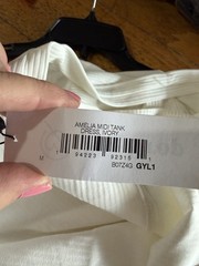 NWT The Drop Women’s Amelia Rib Knit Midi Tank Dress Side Slits Ivory Medium