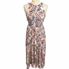 ABEL THE LABEL Anthropologie Boho Chic Charlotte Halter Floral Maxi Dress, XS