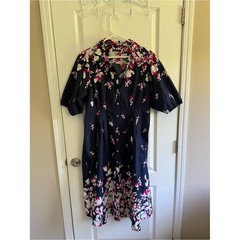 Tommy Hilfiger Floral Button Front Dress – Size 14 | Corporate Summer, Cotton