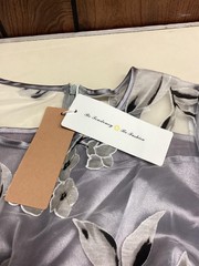 Tendency Dress Womens Medium Gray Floral Mesh Fit & Flare Midi Party Wedding