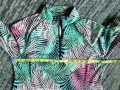 Tommy Bahama Golf Dress Tropical Leaf Print Long Sleeve Women’s Sz XL