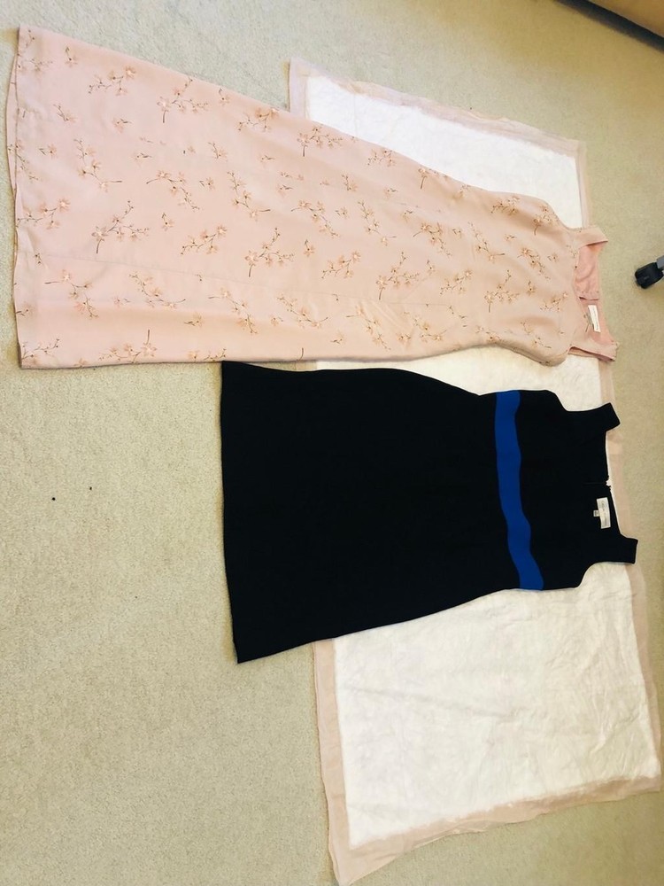 2 Casual Corner Dresses Bundle Mini and Below Knee, Size 2