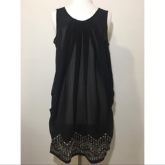 F21 sheer embellished sheer draped 20&rsquo;s Art Deco dress