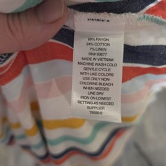A.n.a Striped Multicolor Button Down Dress NWT Sz Xl