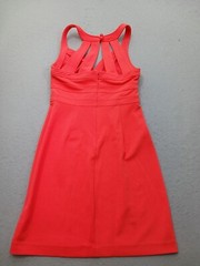 Tracy Reese Plenty Women&rsquo;s Sheath Knee Length 6 Coral Red Stretch Stylish