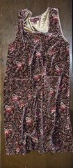 1990s April Cornell Floral Print Dress Women’s Small 100% Cotton PolySilk Lining
