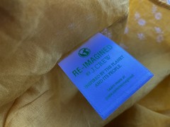 J. Crew Tiered 100% Cotton Voile Midi Dress Mustard Gold Flutter Sleeve Large