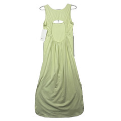 Lululemon Women&rsquo;s Open-Back Midi Dress Size 10 Dewy Green Sleeveless Stretch