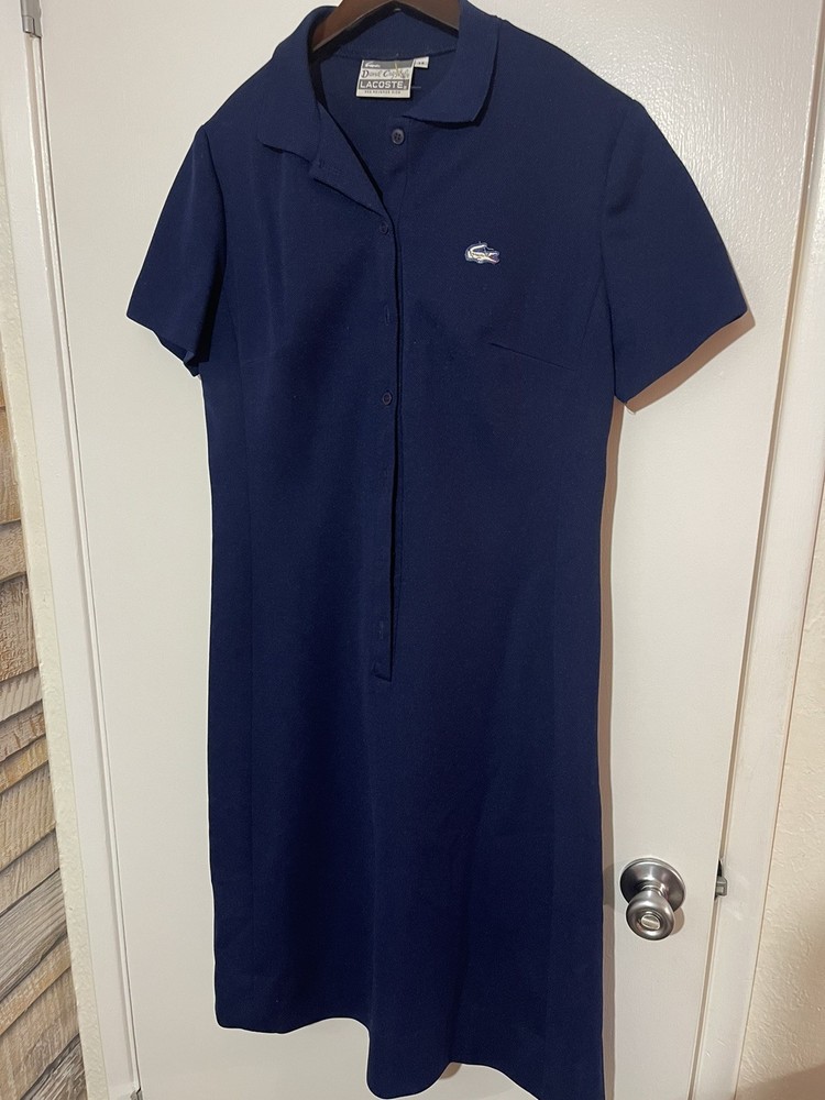 Lacoste David Crystal Lacoste Women’s Blue Dress Vintage SZ 14
