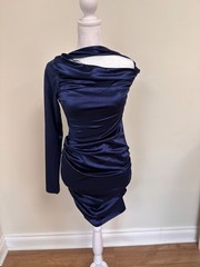 GB One-Shoulder Asymmetrical Navy size 3