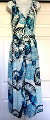 WHITE HOUSE BLACK MARKET $175 Fossil Sea Shell Belted Midi Dress Size 12 NWT