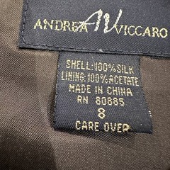 Andrea Viccaro Vintage Womens Floral Silk Dress Size 8 Whimsigoth Dark Romantic