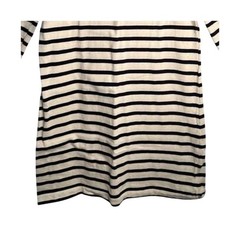 GAP Dress Womens Size M Red Blue White Stripe Tunic Cotton Boatneck Back Zip