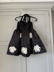 River Island Black 3D Floral Mini Dress. Size Extra Large, RRP £99
