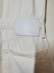 Rag & Bone Denim All In One Shirt Dress Womens Medium Cotton Ivory Mini Utility