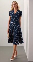 Polo Ralph Lauren Hampton Short Sleeve Day Dress | Women&rsquo;s Size 8 | 100% Viscose