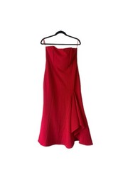 Atmos & Here Red Strapless Fitted Evening Gown AU 12 Formal Dress