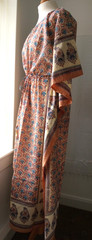 BNWT Anokhi Long Kaftan Hand Blocked Ethnic Print Beach Dress – Free Size