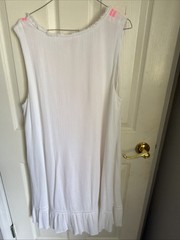 Lilly Pulitzer Thalia Dress White Tunic Embroidered Neon Beach Coverup Women XL