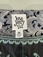 Ivy Jane Embroidered Front & Back Blue/Teal Short Sleeve Dress