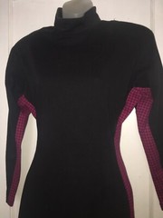 Rare Vintage 80s 90s YES Clothing Co. Houndstooth Panel Bodycon Mini Dress