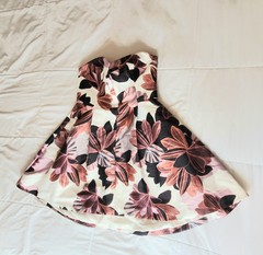 Keepsake The Label Divide Strapless Mini Dress Womens Medium Floral Pink NWT