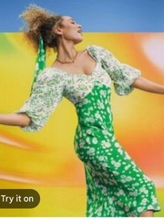 Rixo x Target green floral Grunge Daisy Dress size 4