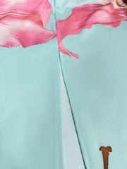 NEW Large Elegant Sleveless Ruched Soft YELLOW Maxi Dress w Pink & White Flowers