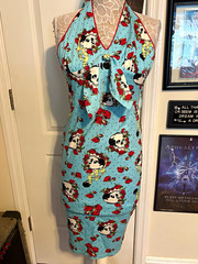 Rare Deadstock Jawbreaker Bride of Frankenstein Halter Dress NWT Small