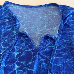 Sun Dress Beach Blue Cover-Up One Size (M or L) from Brazil Lightweight Stretch