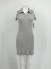 BP Dress Gray Zip up Collar Mini S NEW NWT N197