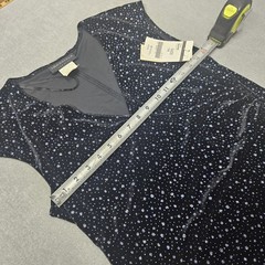 Vtg Y2K Dress Connected Apparel Velvet Size 14 Glitter Star Celestial Grunge NOS