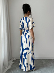 Brand New Maxi Dress Vacation Holiday Summer Wedding Races V Neck Elegant